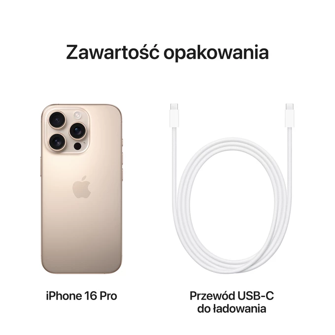 Apple iPhone 16 Pro 128GB Desert Titanium - Sklep iSpot.pl