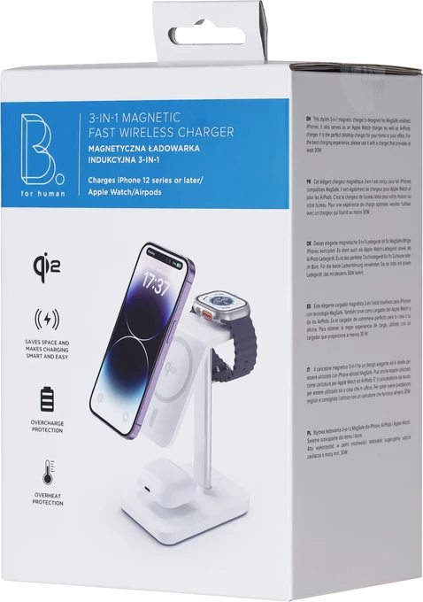 B.On Magnetic Wireless Charger 3in1 MagSafe QI2 - ładowarka