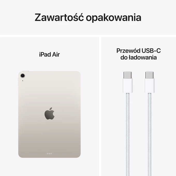 Apple iPad Air 11-inch Wi-Fi 256GB - Księżycowa Poświata