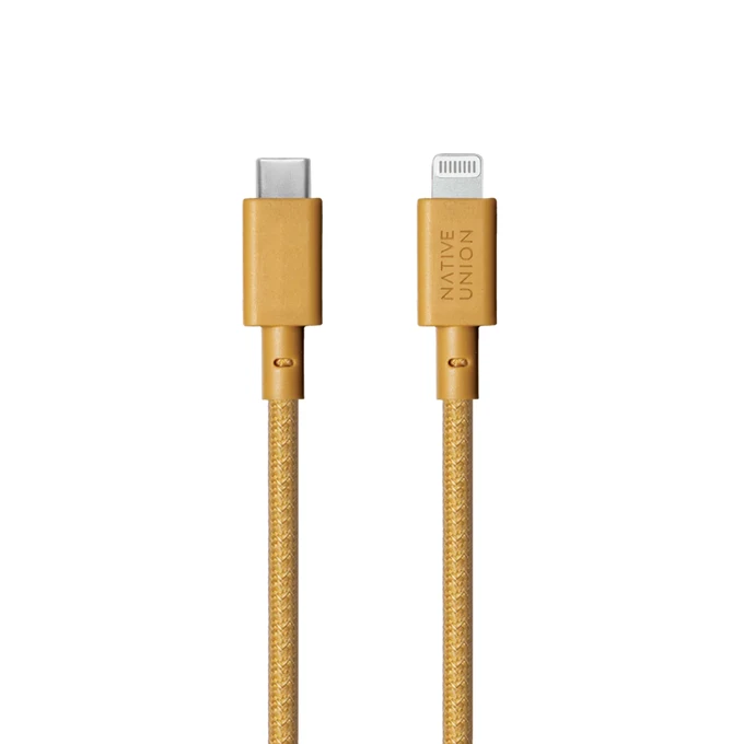 Native Union Belt Cable XL USB-C to Lightning 3m Brązowy - kabel USB-C do lightning
