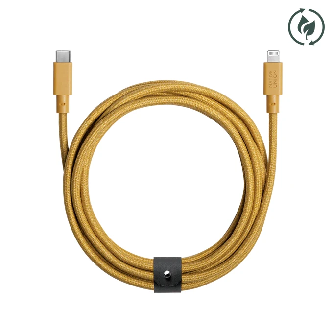 Native Union Belt Cable XL USB-C to Lightning 3m Brązowy - kabel USB-C do lightning