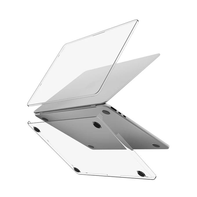 W*t様 MacBook Pro2011 late 13.3 物理でアクセサリ使 Matowa, przezroczysty pokrowiec z wysuwaną podstawką dla