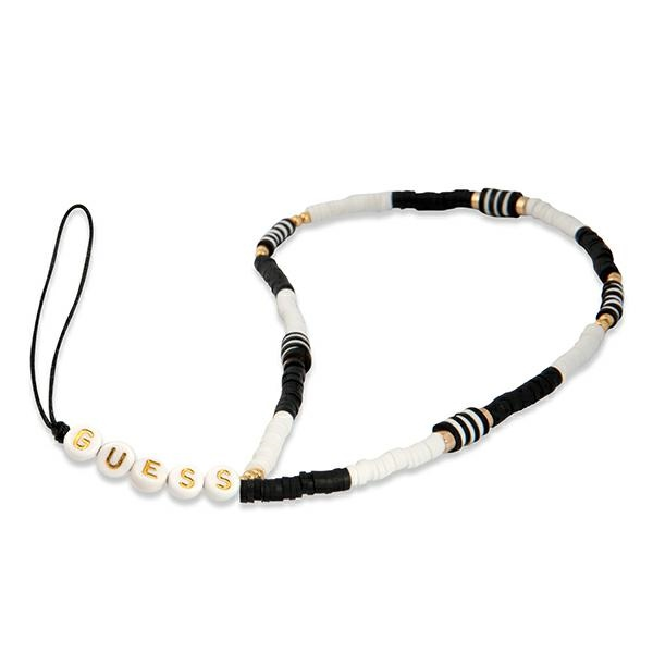 Guess Phone Strap - Weißer Heishi Beads Handy-Bänder