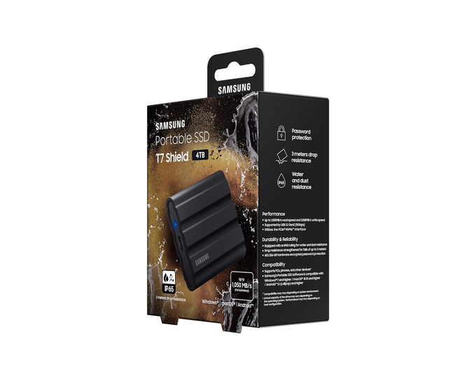 新品】SAMSUNG T7 Shild 4TB ブラック Samsung T7 Shield Black 4TB - dysk zewnętrzny - Sklep iSpot.pl