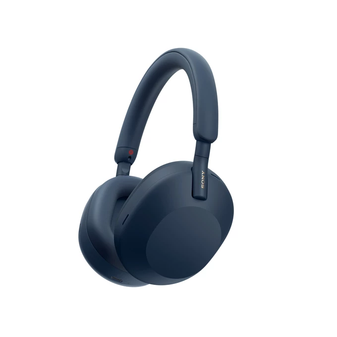 Sony WH-1000XM5 Noise Cancelling Blue - Słuchawki wokółuszne