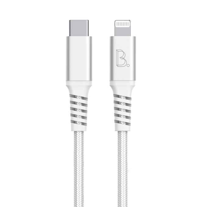B.On Cotton USB-C Lightning 0,5m White - kabel lightning