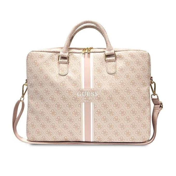 Guess 4G Printed Stripes Pink torba Macbook 15/16 Sklep iSpot.pl