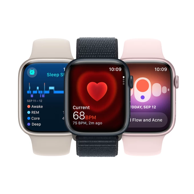 Apple Watch Series 9 GPS + Cellular 41mm Silver Aluminium