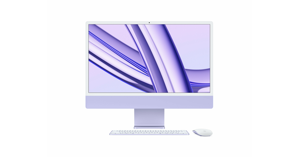 Apple iMac 24 z ekranem Retina 4,5K, 8-rdzeniowy procesor M3 z 10