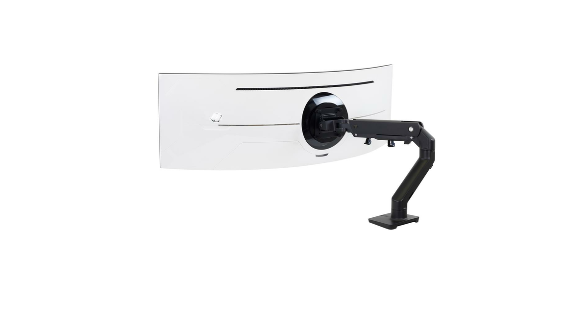 Ergotron HX Desk Monitor Arm with HD Pivot Czarny uchwyt biurowy do