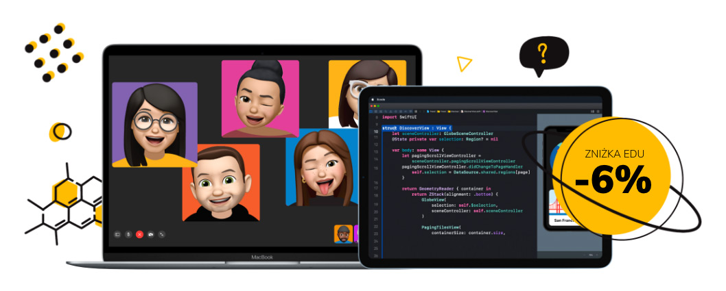 Zniżka edukacyjna Uczniowie, studenci i nauczyciele mogą kupić sprzęt Apple ze zniżką edukacyjną 6%