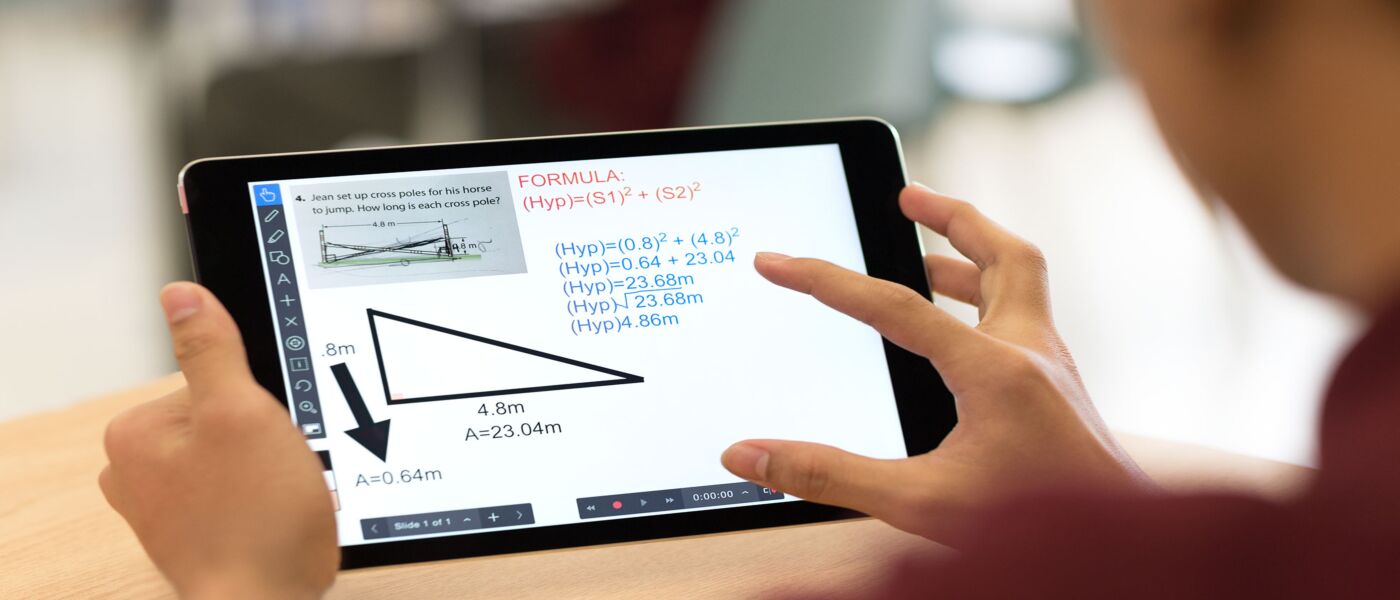 iPad wykorzystywany do nauki