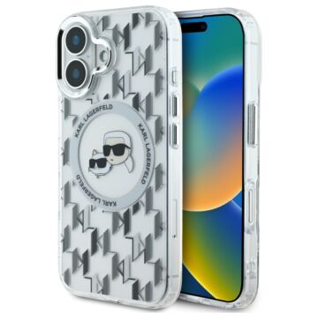 Karl Lagerfeld IML Monogram KarlChoupette Head MS przezroczysty - etui iPhone 16