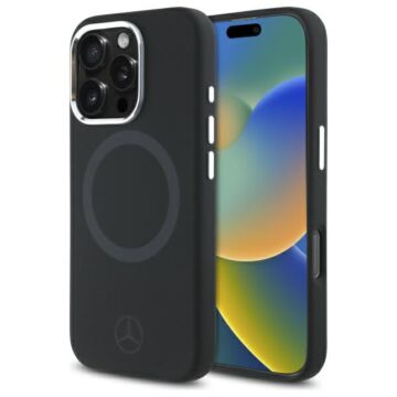 Mercedes Tonal Logo MS czarny - etui iPhone 16 Pro