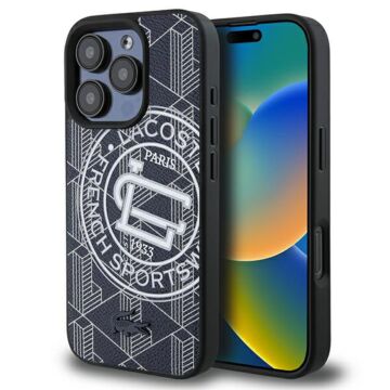 Lacoste Mono Sportswear MS granatowy - etui iPhone 16 Pro Max