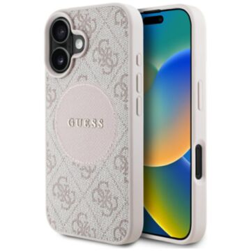 Guess 4G Circle Classic Logo MS różowy - etui iPhone 16