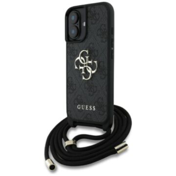 Guess 4G Big Logo Cord StapCrossbody czarny - etui iPhone 16