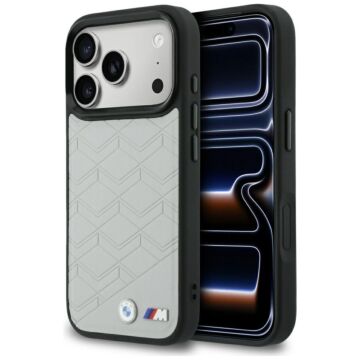 BMW M Shape Logo MS szary - etui iPhone 17 Pro Max