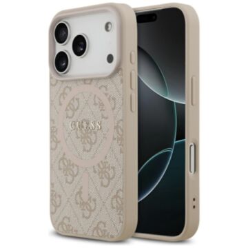 Guess 4G Ring Classic Logo MS różowy - etui iPhone 17 Pro