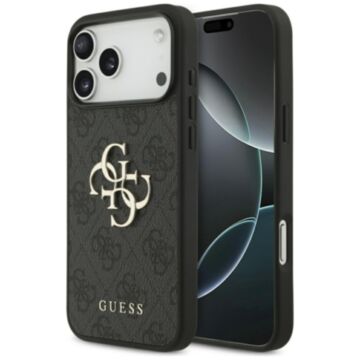 Guess 4G Big Logo czarny - etui iPhone 17 Pro Max