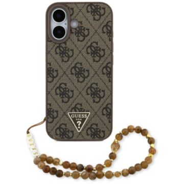 Guess 4G Strap Triangle Logo MS brązowy - etui iPhone 17