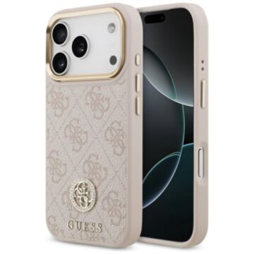 Guess 4G Strass Logo MS różowy - etui iPhone 17 Pro