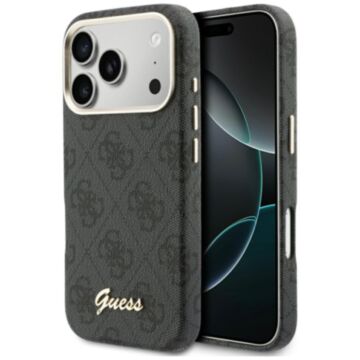 Guess 4G Script MS czarny - etui iPhone 17 Pro Max