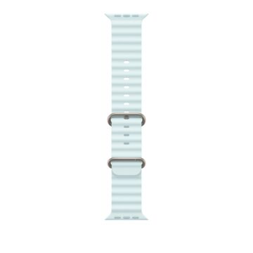 Apple 49mm Ice Blue Ocean Band - Natural Titanium Finish