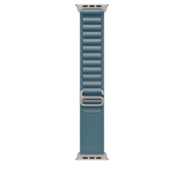 Apple 49mm Light Blue Alpine Loop - Small - Natural Titanium Finish