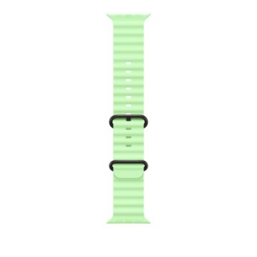 Apple 49mm Neon Green Ocean Band - Black Titanium Finish