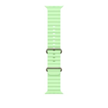 Apple 49mm Neon Green Ocean Band - Natural Titanium Finish