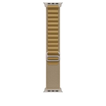 Apple 49mm Tan Alpine Loop - Medium - Natural Titanium Finish