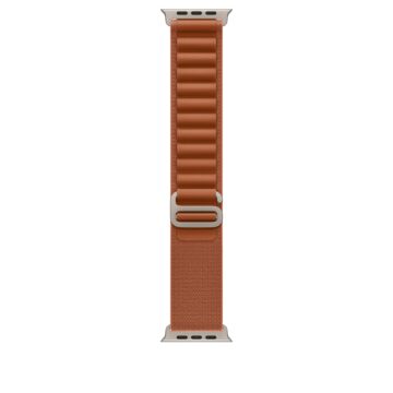 Apple 49mm Terra Cotta Alpine Loop - Large - Natural Titanium Finish