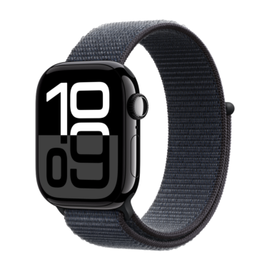 Apple Watch Series 10 GPS 42mm Jet Black Aluminium Case with Ink Sport Loop