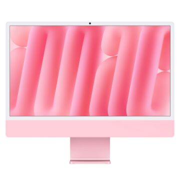Apple iMac 24 z ekranem Retina 4,5K, 8-rdzeniowy procesor M4 z 8-rdzeniową grafiką, RAM 16 GB, dysk 256 GB, Gigabit Ethernet, Magic Trackpad, klawiatura numeryczna z Touch ID - różowy