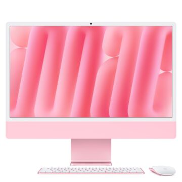 Apple iMac 24 z ekranem Retina 4,5K, 8-rdzeniowy procesor M4 z 8-rdzeniową grafiką, RAM 16 GB, dysk 256 GB - różowy