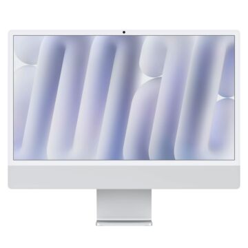 Apple iMac 24" z ekranem Retina 4,5K z szkłem nanostrukturalnym, 10-rdzeniowy procesor M4 z 10-rdzeniową grafiką, RAM 24 GB, dysk 512 GB, klawiatura numeryczna z Touch ID - srebrny