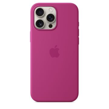 Apple iPhone 16 Pro Max Silicone Case with MagSafe - Fuchsia