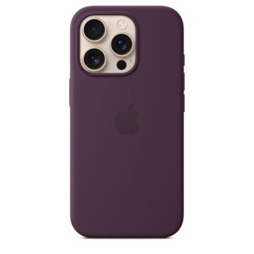Apple iPhone 16 Silicone Case with MagSafe - Plum