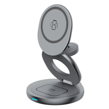 B.On 3-in-1 Magnetic Wireless Charger Magsafe Szary - ładowarka indukcyjna