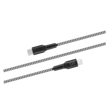 B.On Cotton 1,2m Zebra USB-C Lightning - kabel lightning