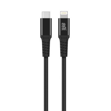 B.On Cotton USB-C Lightning 2m Black - kabel lightning