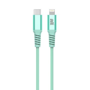 B.On Cotton USB-C Lightning 2m Green - kabel lightning