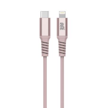 B.On Cotton USB-C Lightning 2m Rose - kabel lightning