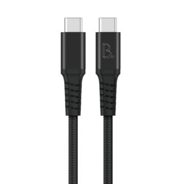 B.On Cotton USB-C to USB-C 0,5m Black - kabel USB-C