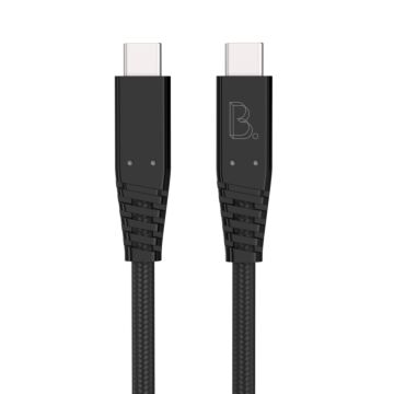 B.On Cotton USB-C to USB-C 1m  80W Black - kabel USB-C