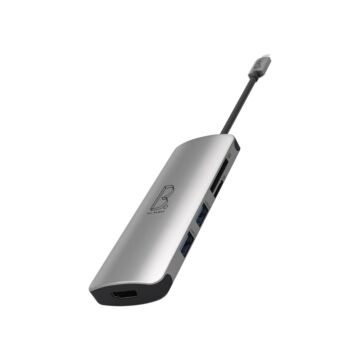 B.On Hub USB-C to Mulitport 6in1 Grey - przejściówka USB-C