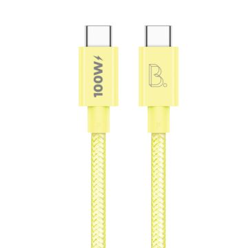 B. On Nylon USB-C to USB-C 1m Yellow - przewód USB-C