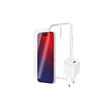 B.On Starter Pack - zestaw startowy do iPhone 14 Pro Max (obudowa ochronna, szkło ochronne, ładowarka sieciowa 20W)