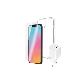 B.On Starter Pack - zestaw startowy do iPhone 14 (obudowa ochronna, szkło ochronne, ładowarka sieciowa 20W)